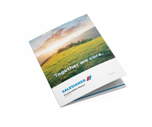 SALESIANER Nachhaltigkeitsbericht Zusammenfassung 2025 26 EN Mockup q2b5a2b3p4hx2bd
